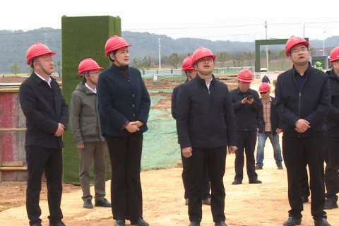 李伦华到五峰民族工业园督导重点项目建设