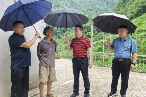 谭志军到长乐坪镇调研地灾防治和防汛备汛工作