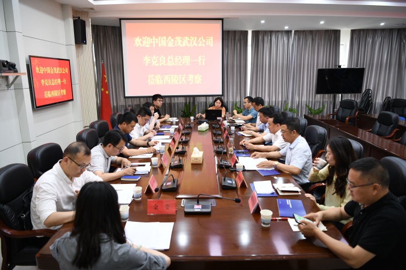 中国金茂武汉公司到西陵区考察