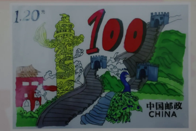 "方寸邮票"上活"思政课" 宜昌中学生手绘"党史邮票"重温红色记忆