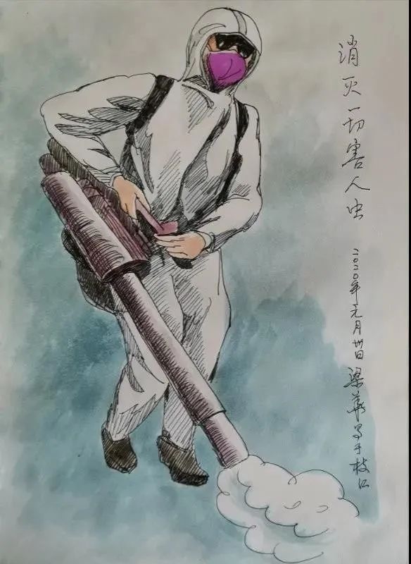 逆行者》黄晓敏《中西结合》黄晓敏《感恩同在》新冠肺炎疫情牵动着全